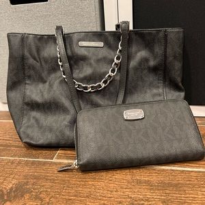 Michael Kors bag and wallet combo